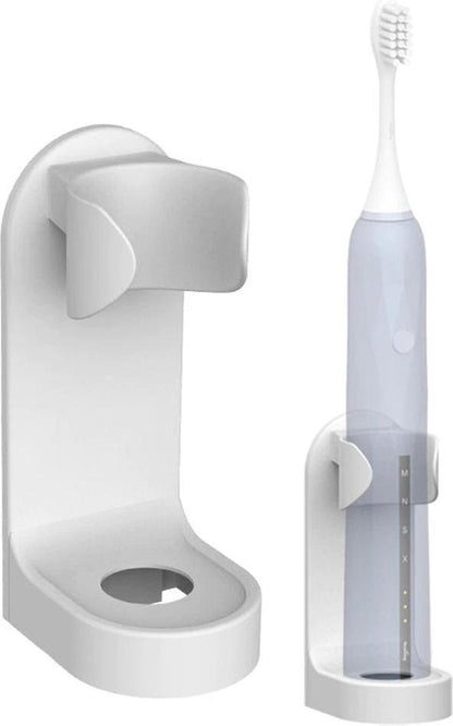 Self-adhesive toothbrush holder
