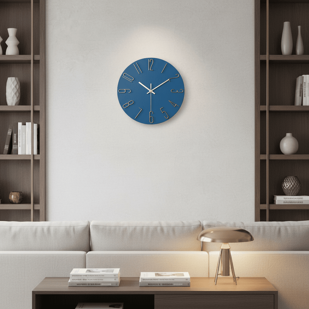 Minimalistické tiché nástěnné hodiny