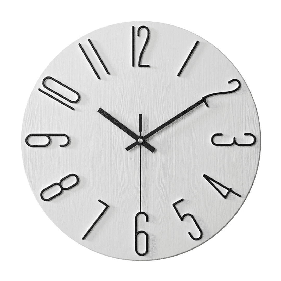 Minimalistické tiché nástěnné hodiny