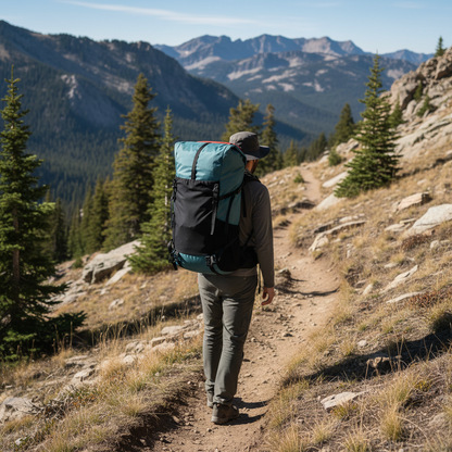 Rolltop batoh o objemu 50 L na trekking
