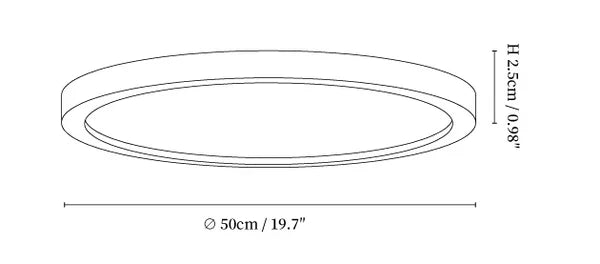 Plafonnier LED ultrafin à température de couleur réglable