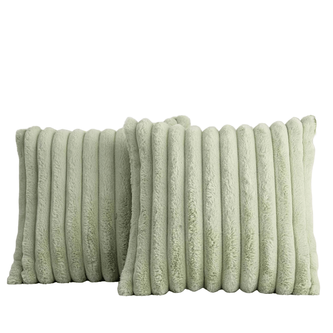 Plush decorative cushion cover