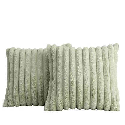 Plush decorative cushion cover