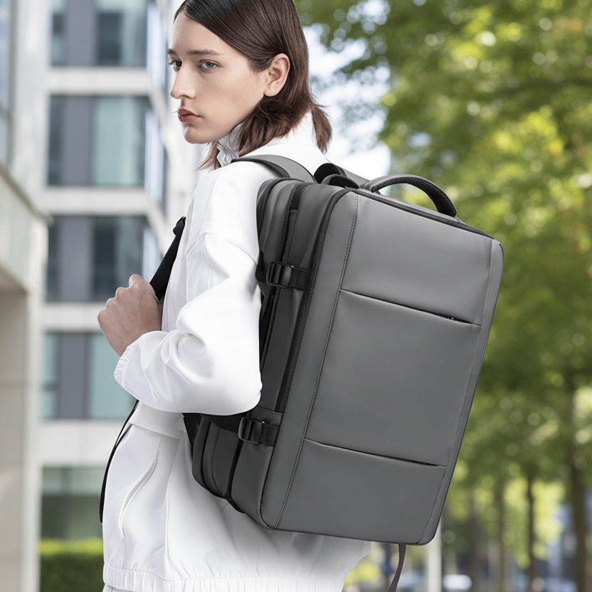 Business backpack with a USB port