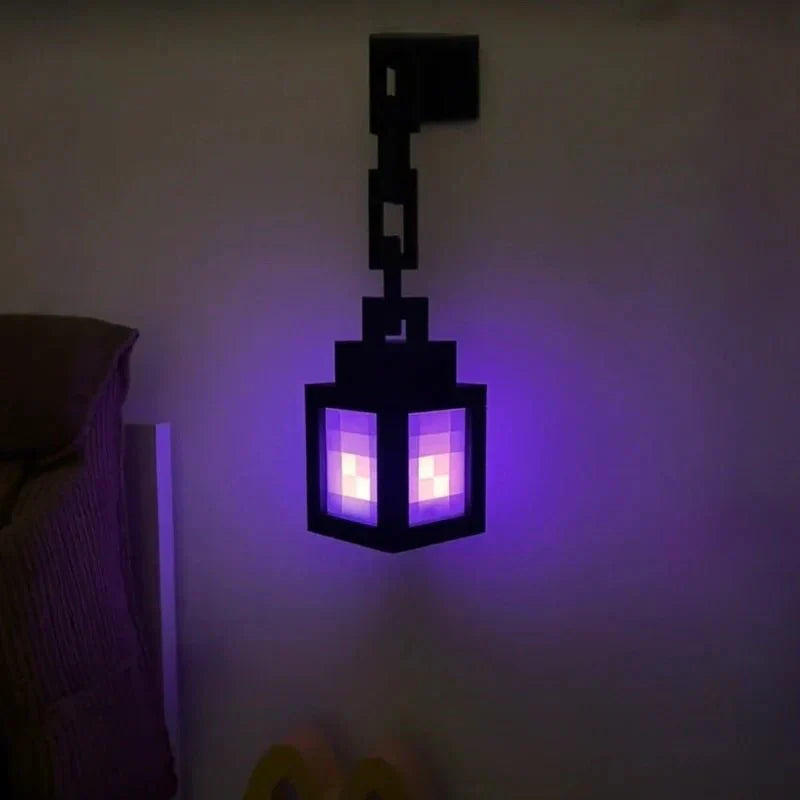 Lampe de chevet LED rétro pixelisée