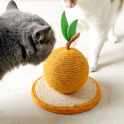 Fruit-shaped cat scratching post