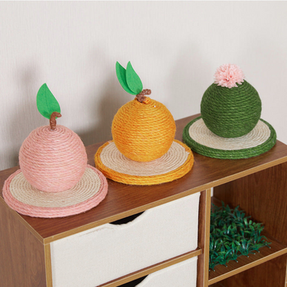 Fruit-shaped cat scratching post