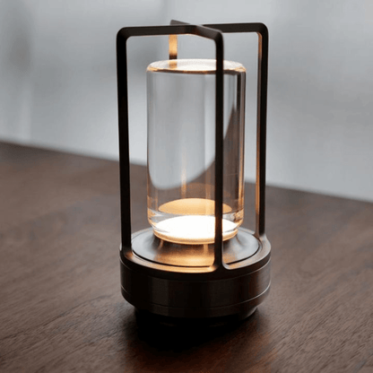 Lampe LED avec abat-jour en cristal