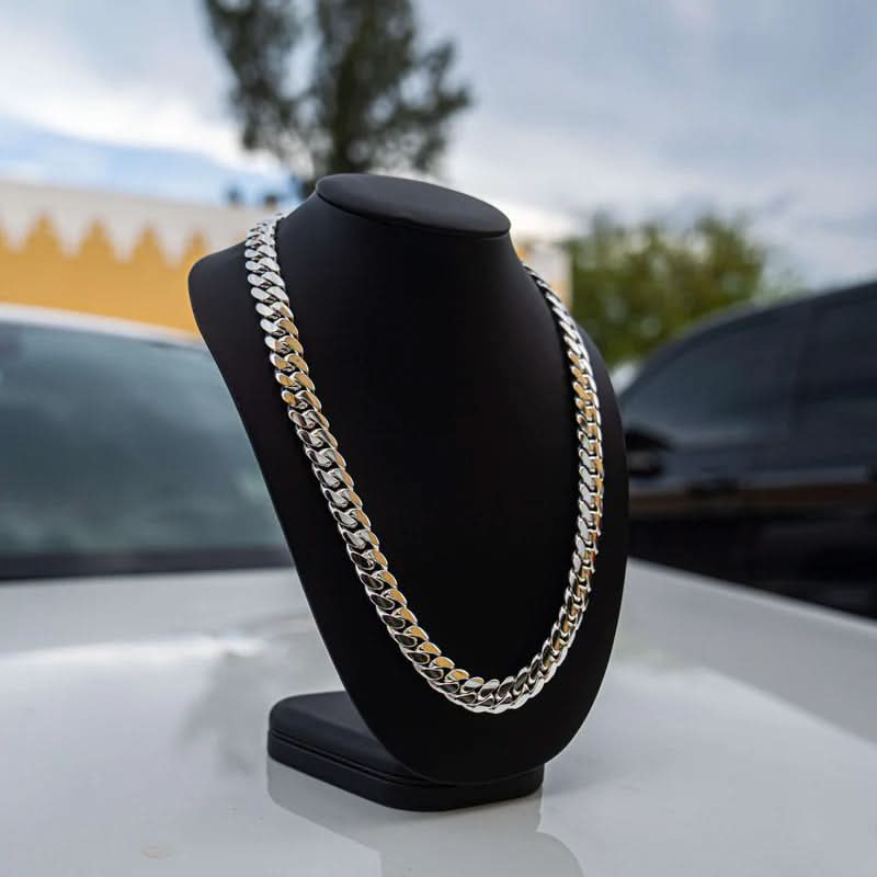 Łańcuszek Cuban Link srebrny