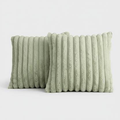 Plush decorative cushion cover