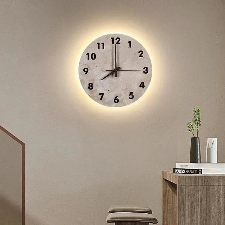 LED nástěnné hodiny s teplotou