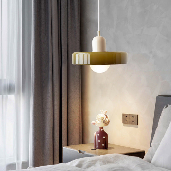 Lampa wisząca kolorowe szkło