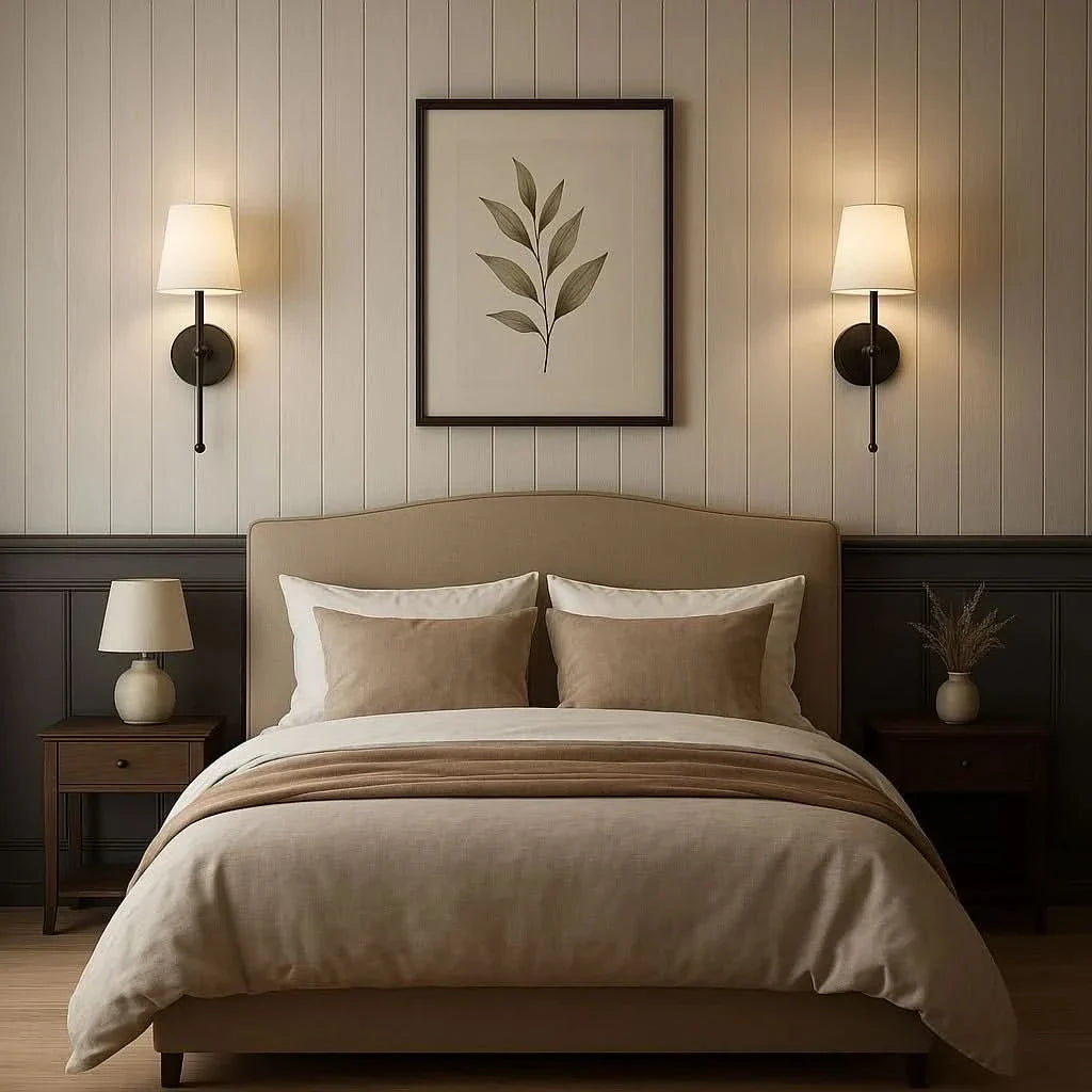 Battery-powered wall lamps with RGB shades, set of 2 pcs.
