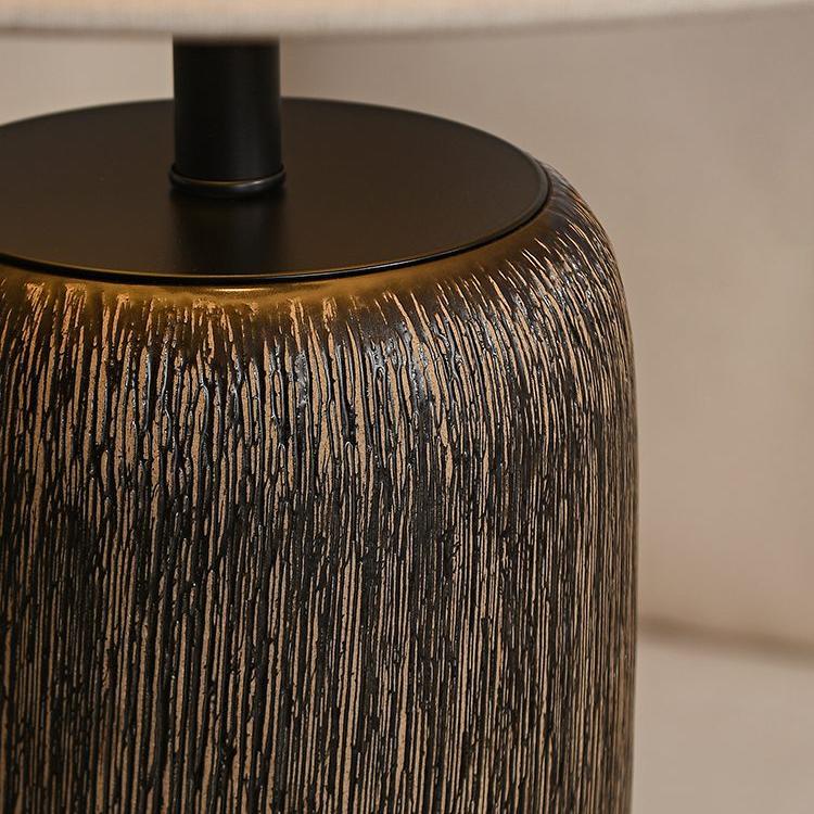 Metal-and-ceramic floor lamp