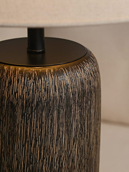 Metal-and-ceramic floor lamp