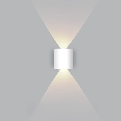 Outdoor LED up-and-down wall light
