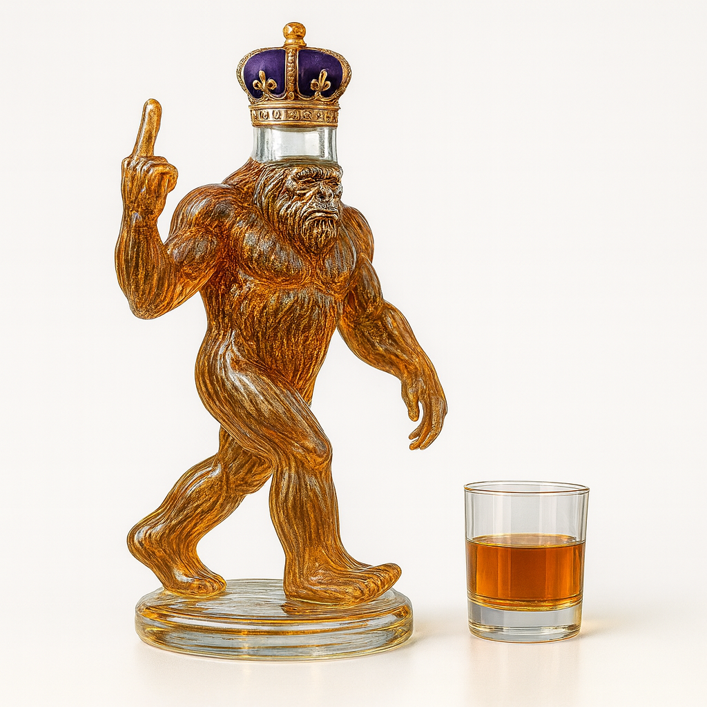 Bigfoot glass decanter