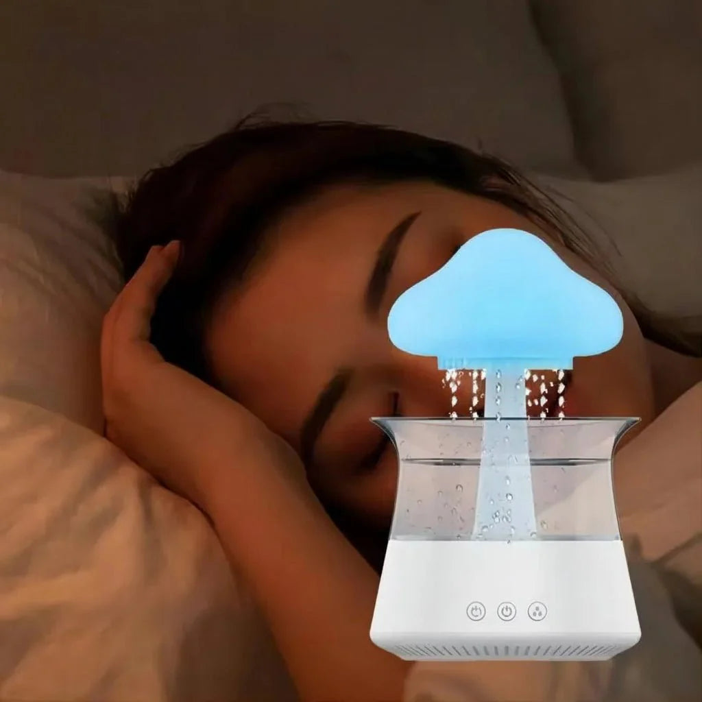 Cloud humidifier with LED diffuser