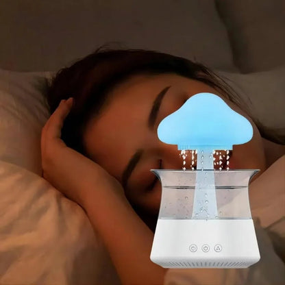 Cloud humidifier with LED diffuser