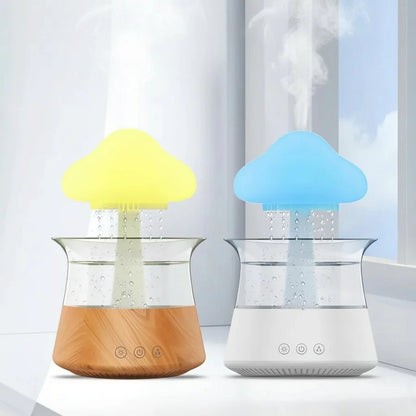 Cloud humidifier with LED diffuser