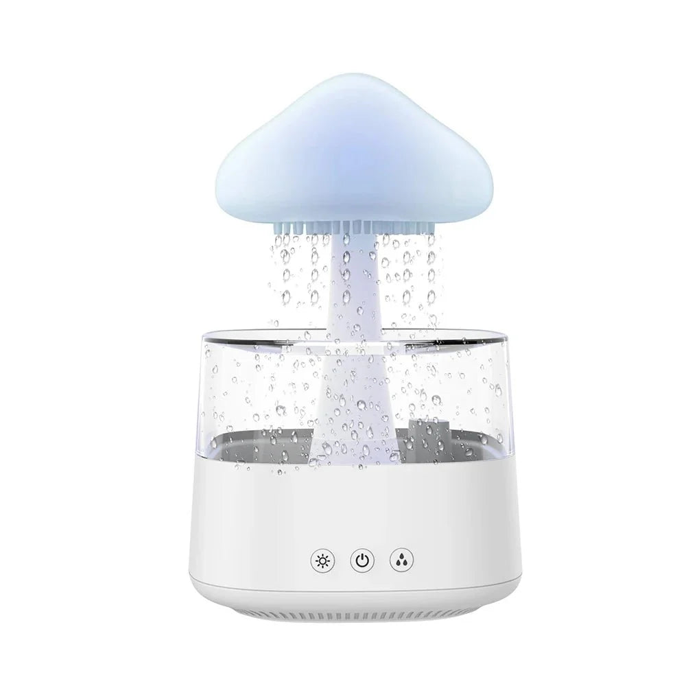 Cloud humidifier with LED diffuser