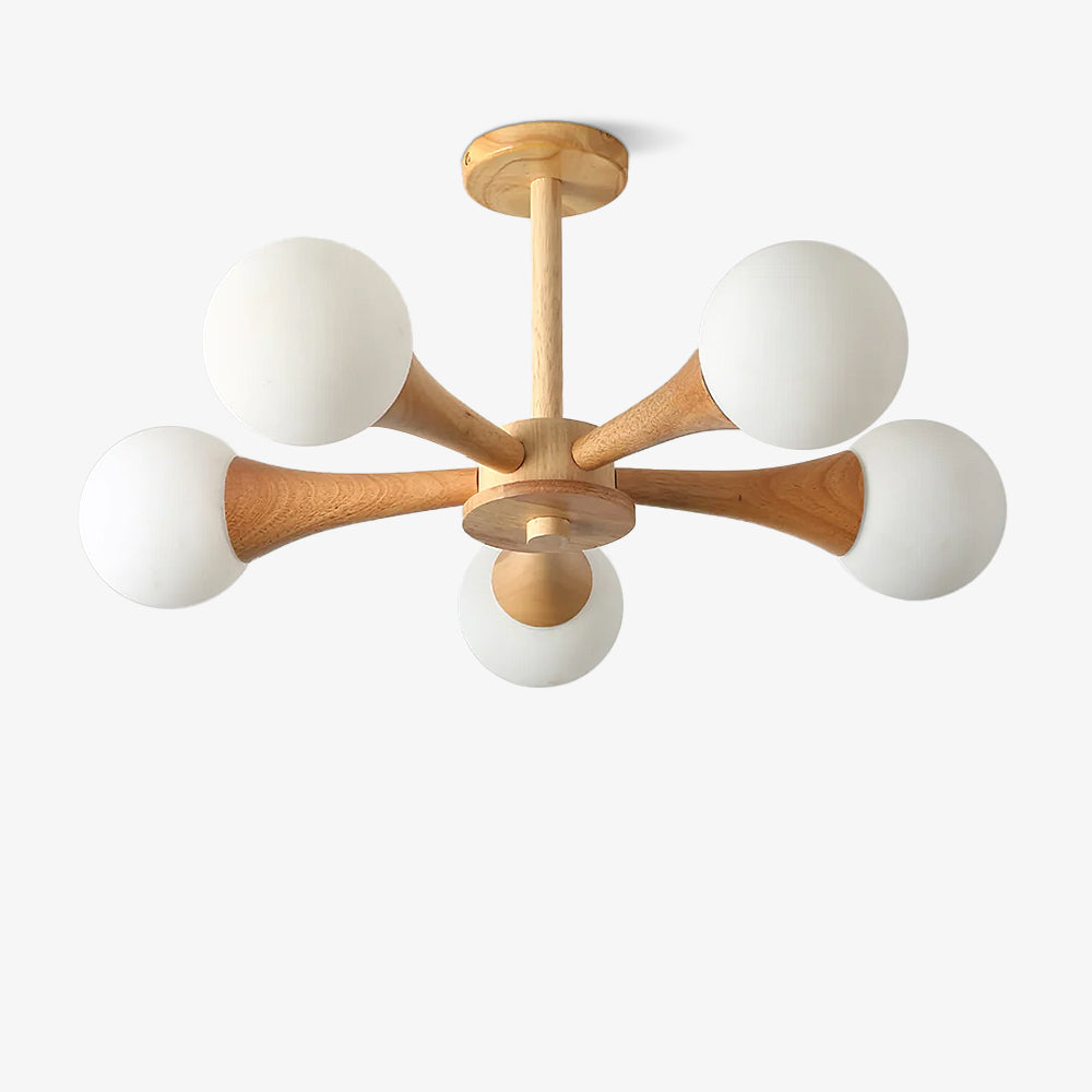 Lustre en bois pour le salon