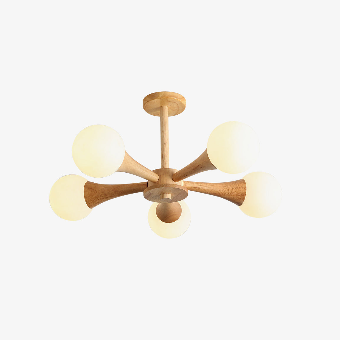 Lustre en bois pour le salon
