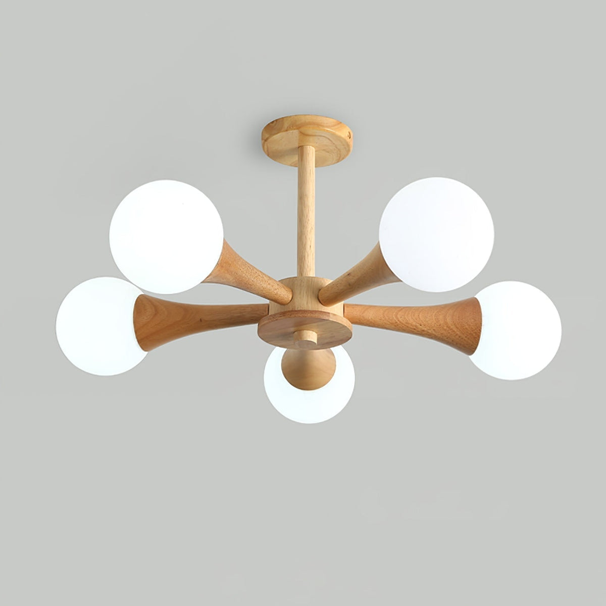 Lustre en bois pour le salon