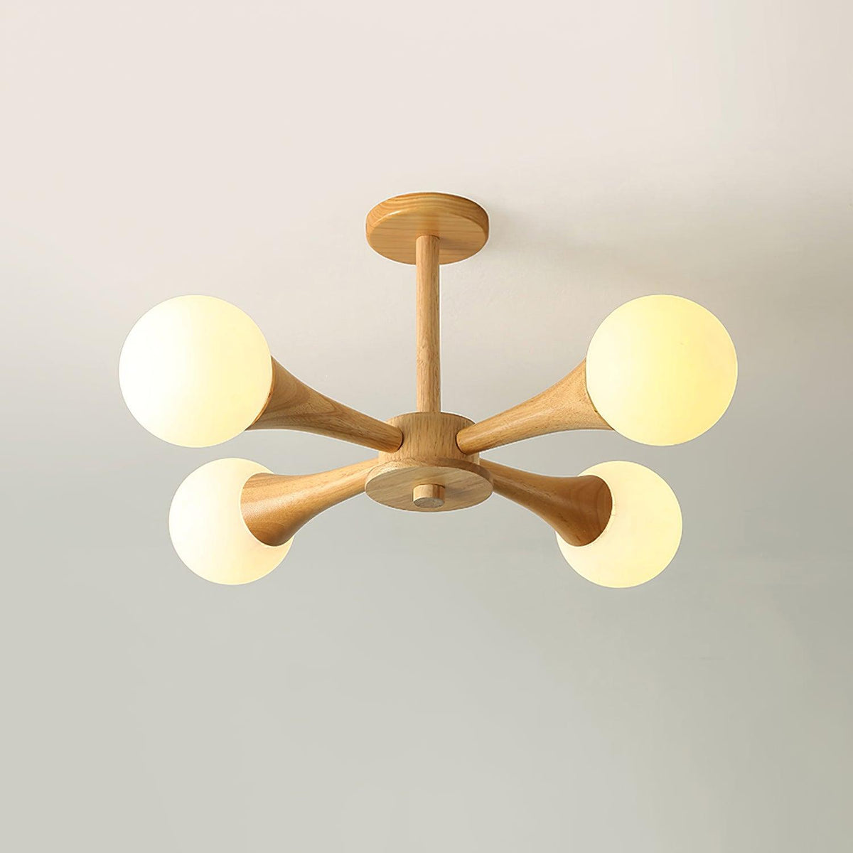 Lustre en bois pour le salon