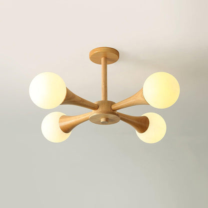 Lustre en bois pour le salon