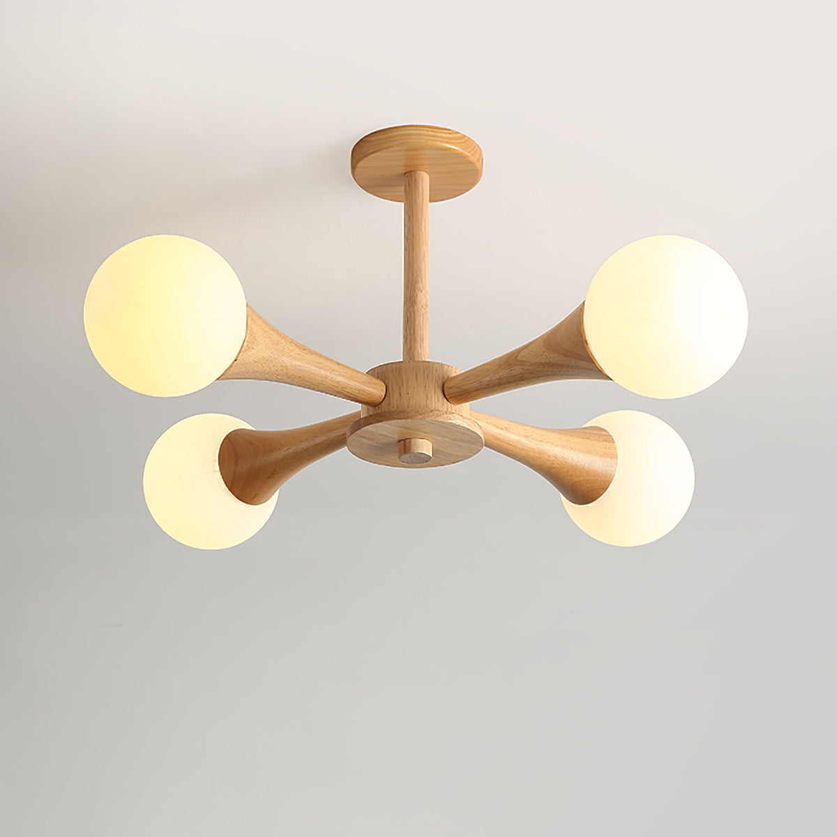 Lustre en bois pour le salon