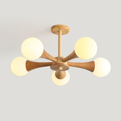 Lustre en bois pour le salon