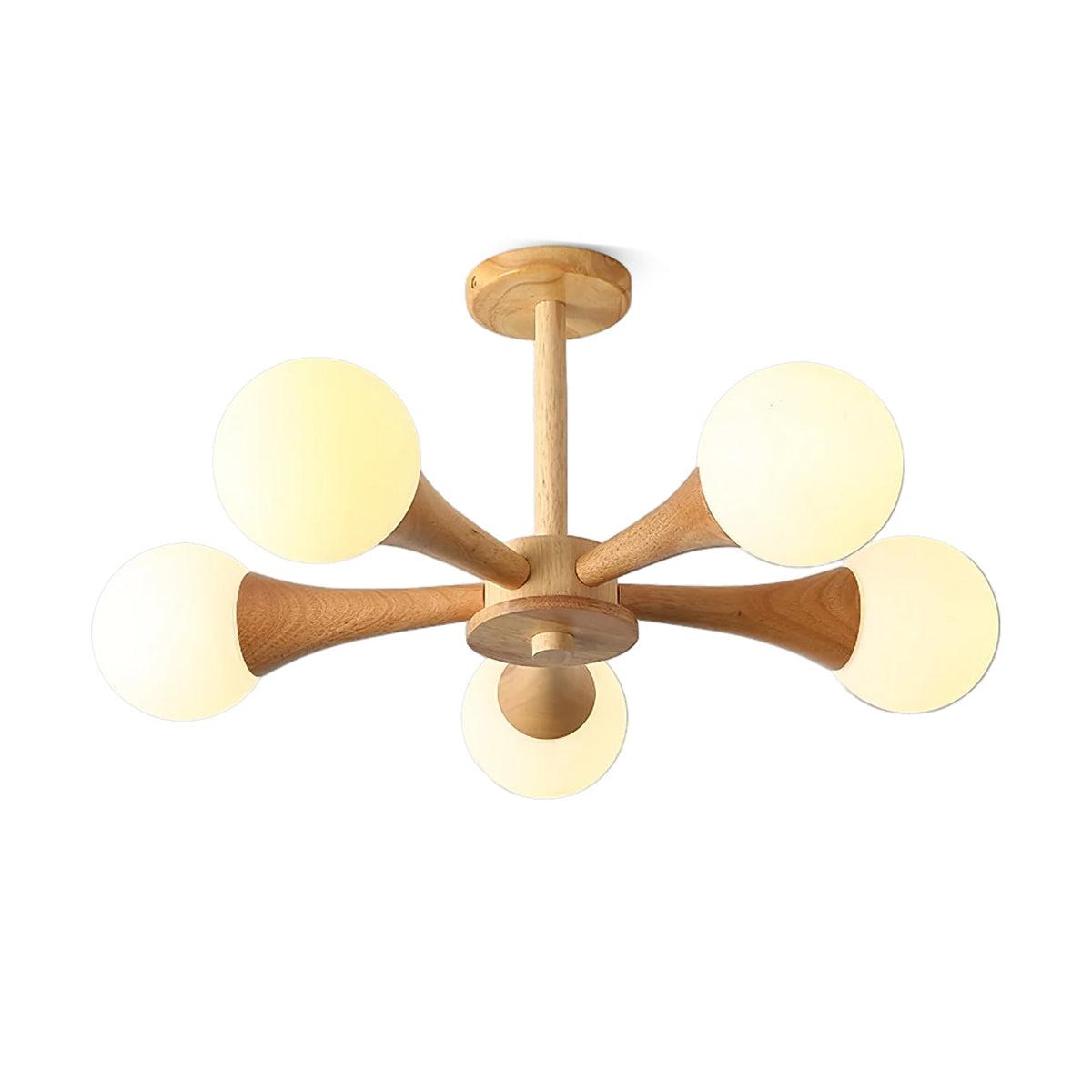 Lustre en bois pour le salon