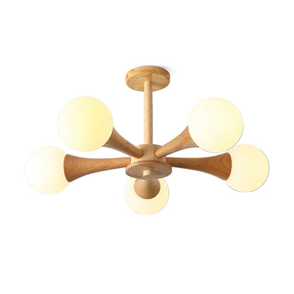 Lustre en bois pour le salon