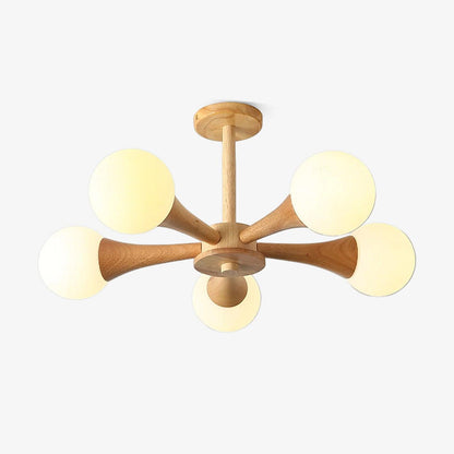 Lustre en bois pour le salon