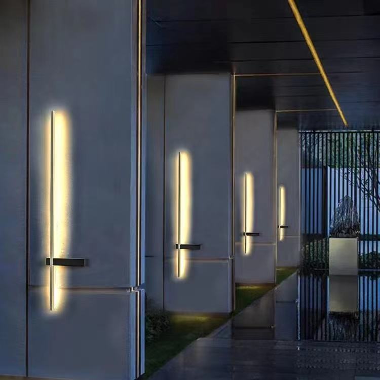 Outdoor LED wall light for the façade