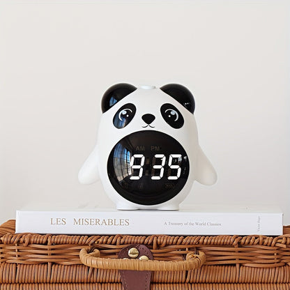 Panda alarm clock with temperature display
