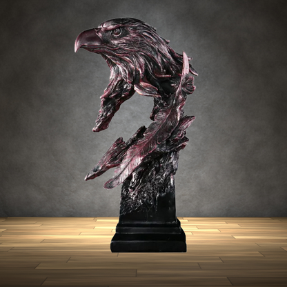 Sculpture d’un aigle en bronze
