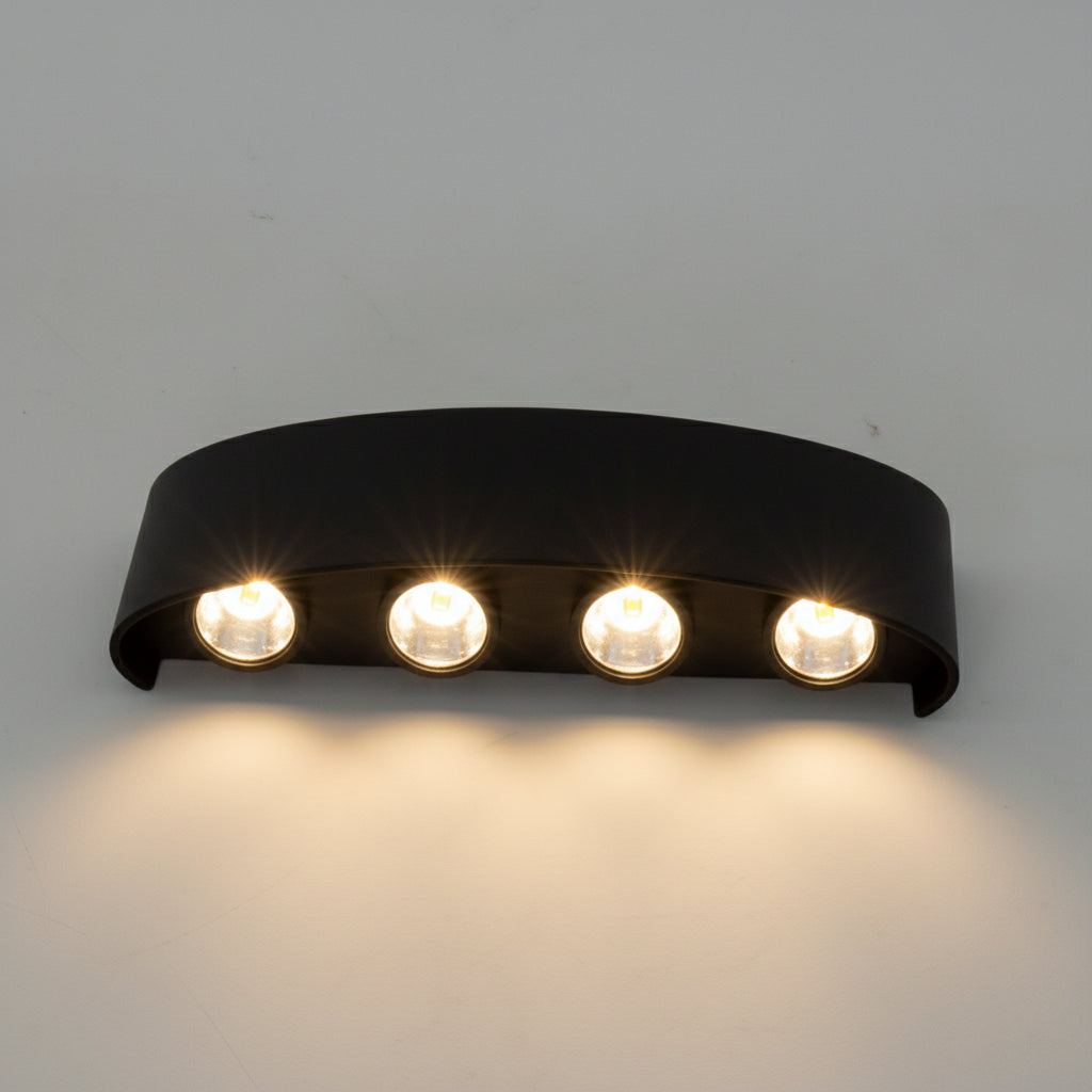 Outdoor LED up-and-down wall light