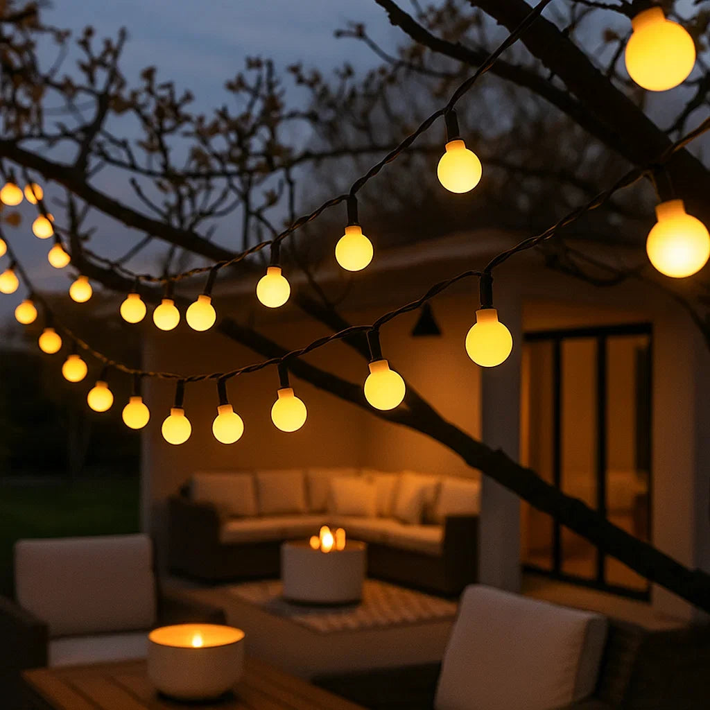 Solární LED girlanda do zahrady
