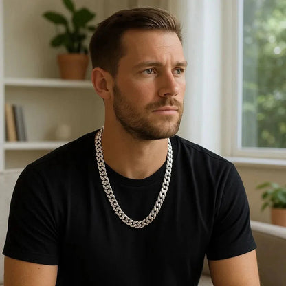 Łańcuszek Cuban Link srebrny