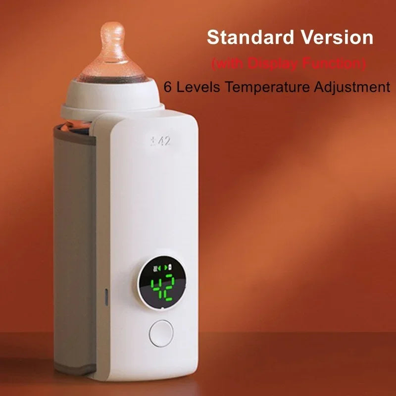 Bottle warmer with a display