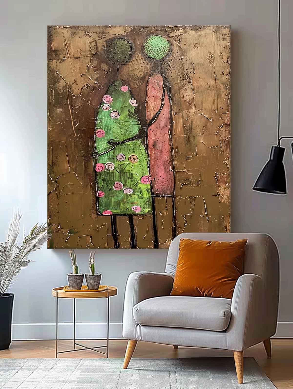 Abstract character painting