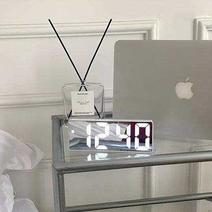 Mirror LED alarm clock
