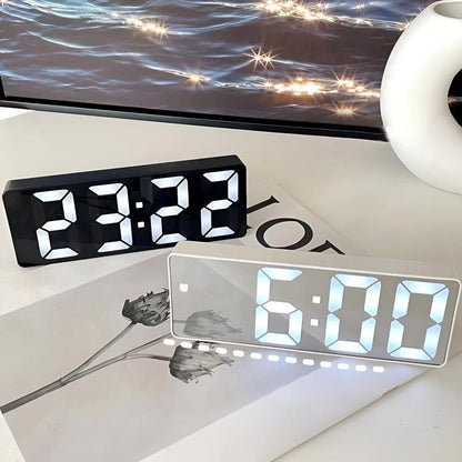 Mirror LED alarm clock