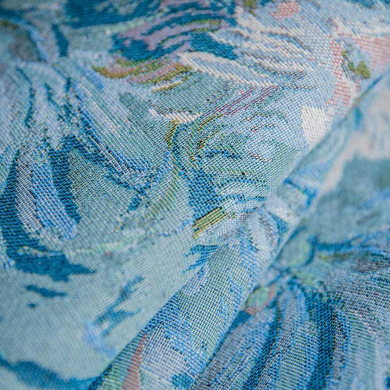 Boho floral curtain with tassels