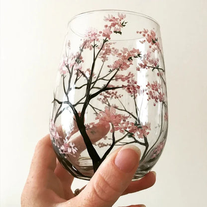 Kieliszek drzewo cztery pory roku