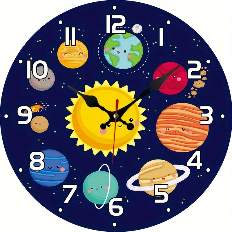 Horloge murale du système solaire