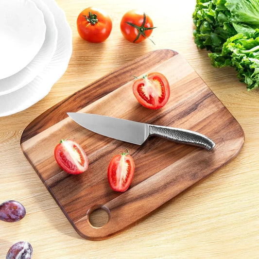 Cutting board with a hole