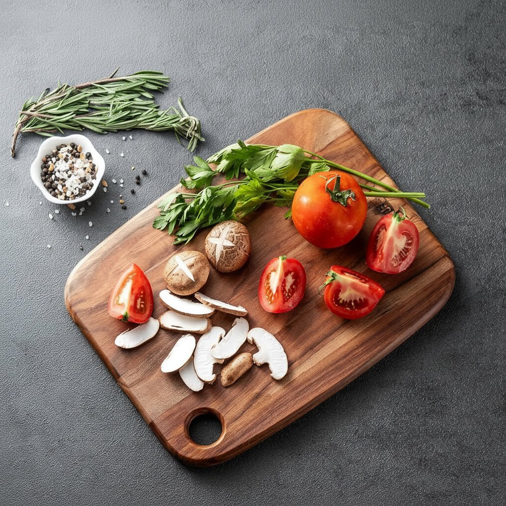 Cutting board with a hole